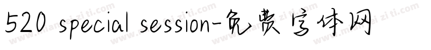 520 special session字体转换